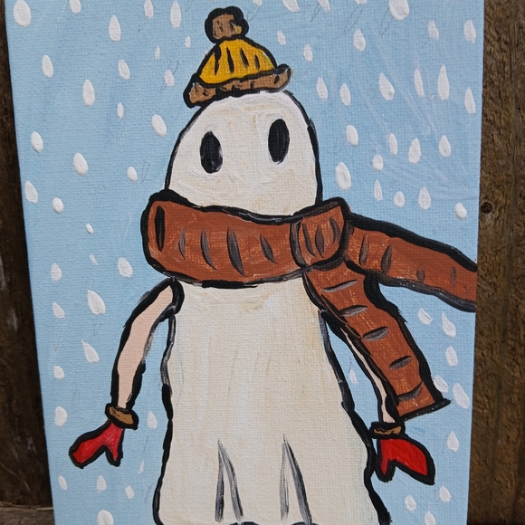 Ghost In Snow Painting - Picture 8 of 9